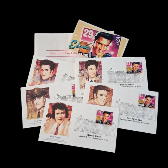 1993 Fleetwood (5) First Day Cover Elvis Presley US Stamp Memphis, TN 38101 - Picture 7 of 9
